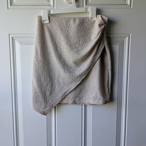 Sparkly Cream Mini Skirt